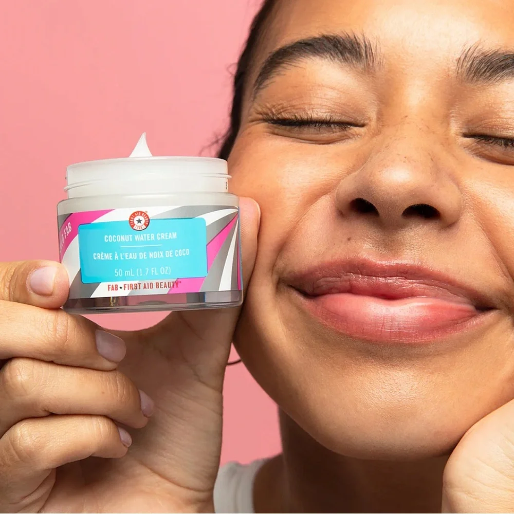FIRST AID BEAUTY Hello FAB Coconut Water Cream 1.7oz $36 NIB Discontinued HTF